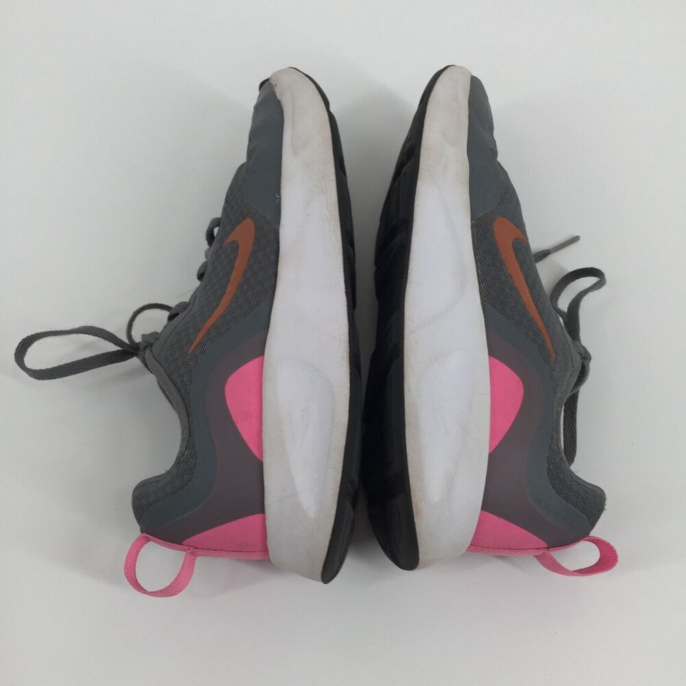 Nike WearAllDay Low Top Sneakers Size 4Y Youth Big Kid Gray Pink Athletic Shoes - Picture 5 of 8